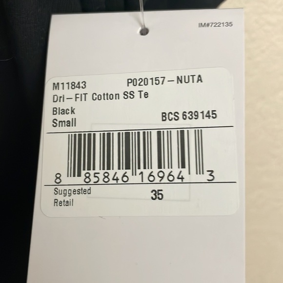 NWT Nike tee.  NBA Authentic Utah.  Size S Color Black - Picture 9 of 9